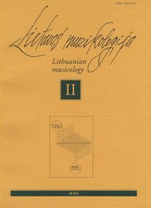 Lietuvos muzikologija Nr. 2
