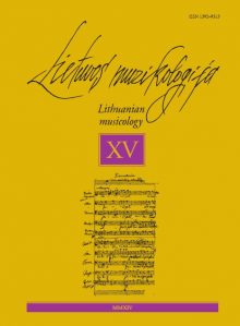 Lietuvos muzikologija Nr. 15