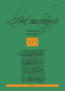 Lietuvos muzikologija Nr. 16